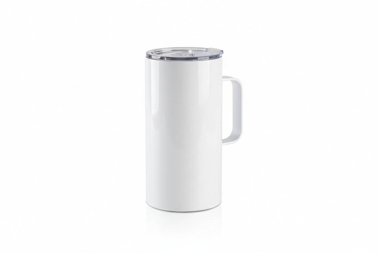 20oz Insulated Tumbler with Handle - Travel Coffee Mug