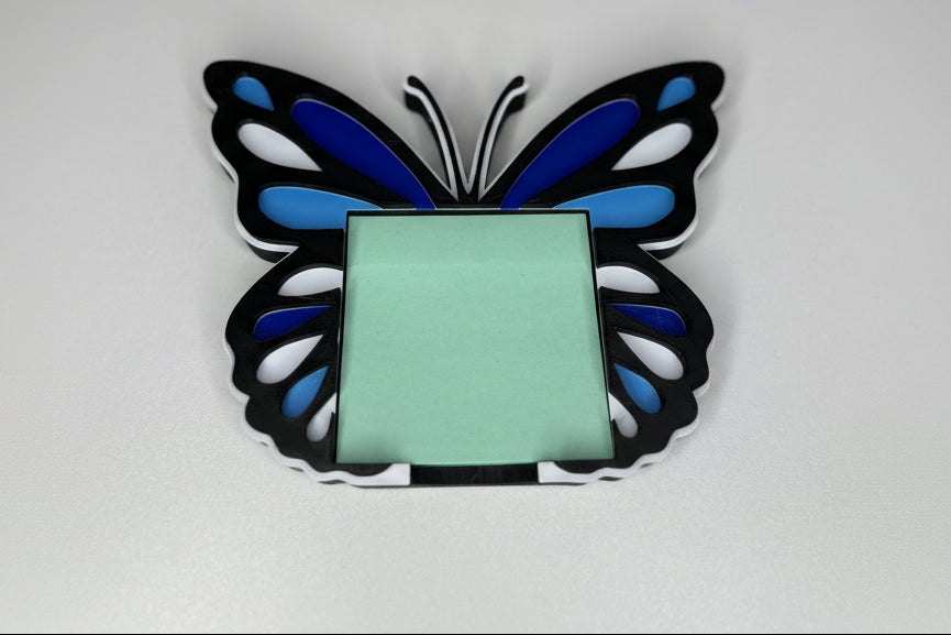 3D Printed Butterfly Sticky Note Holder