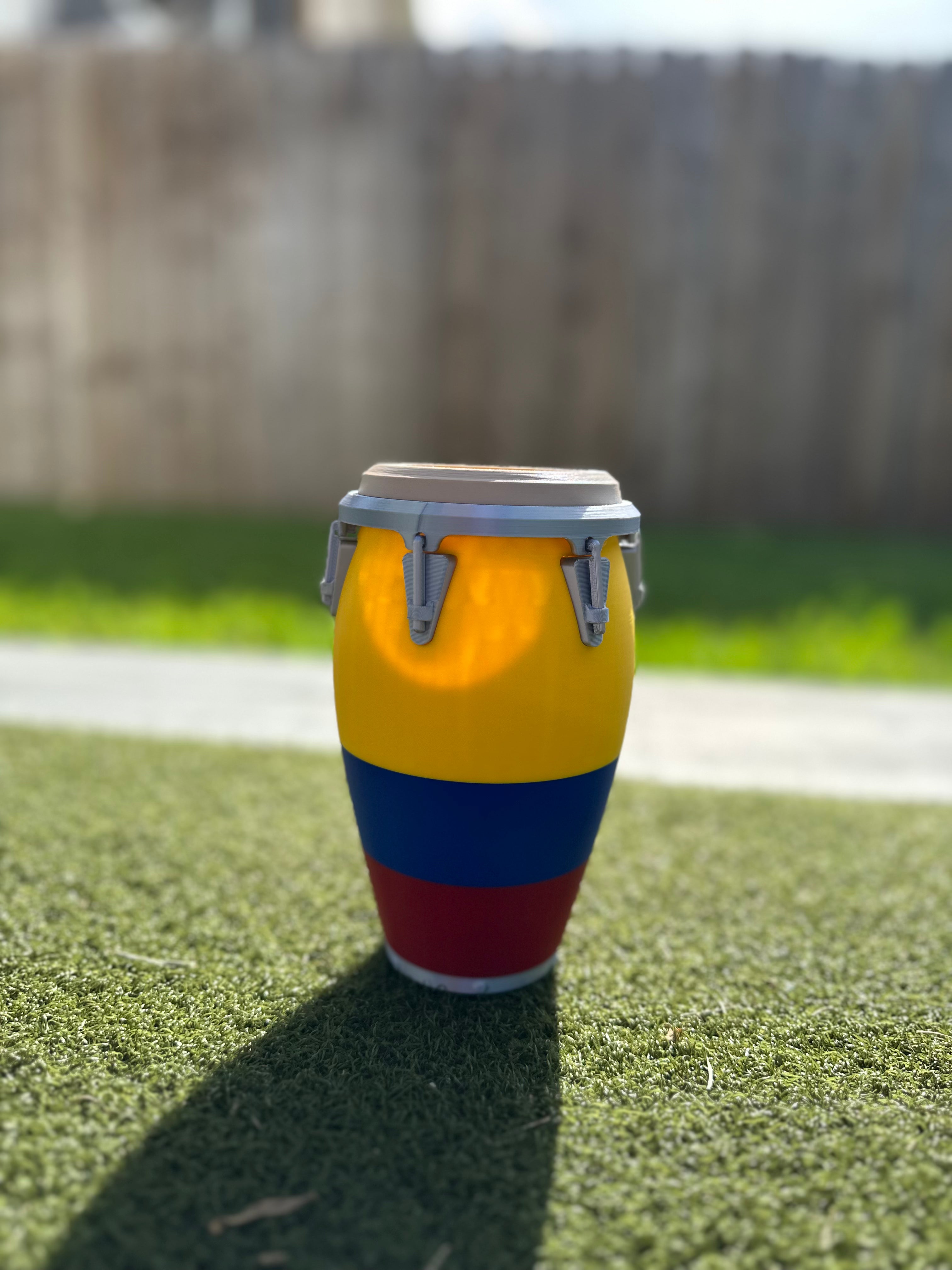 3D Printed Colombia Flag Conga 12oz Standard Can Holder
