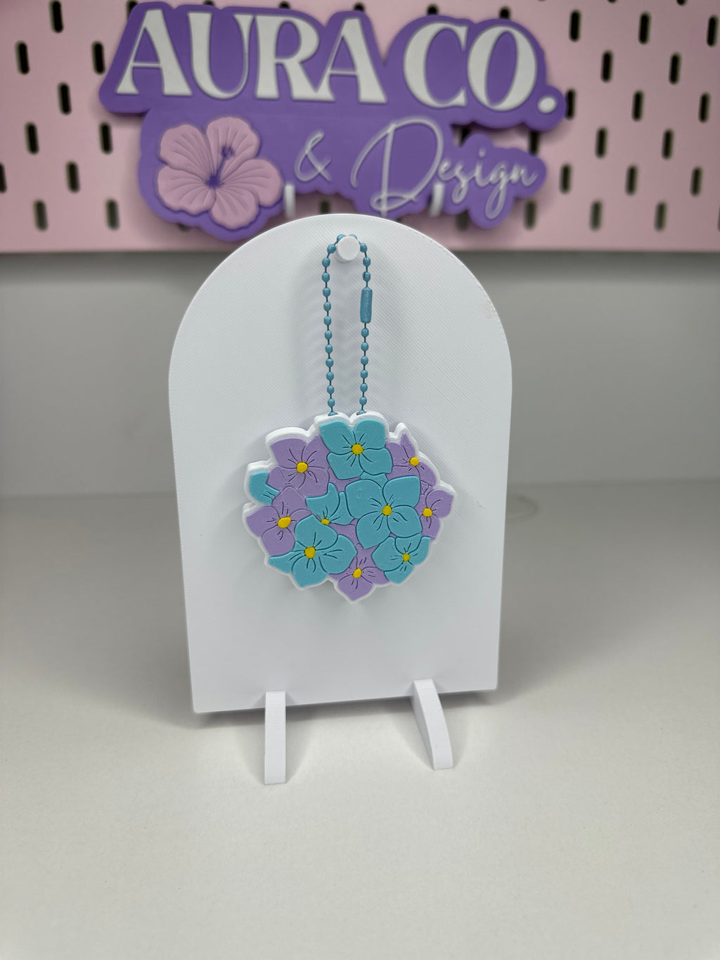 Hydrangea Can Opener Keychain
