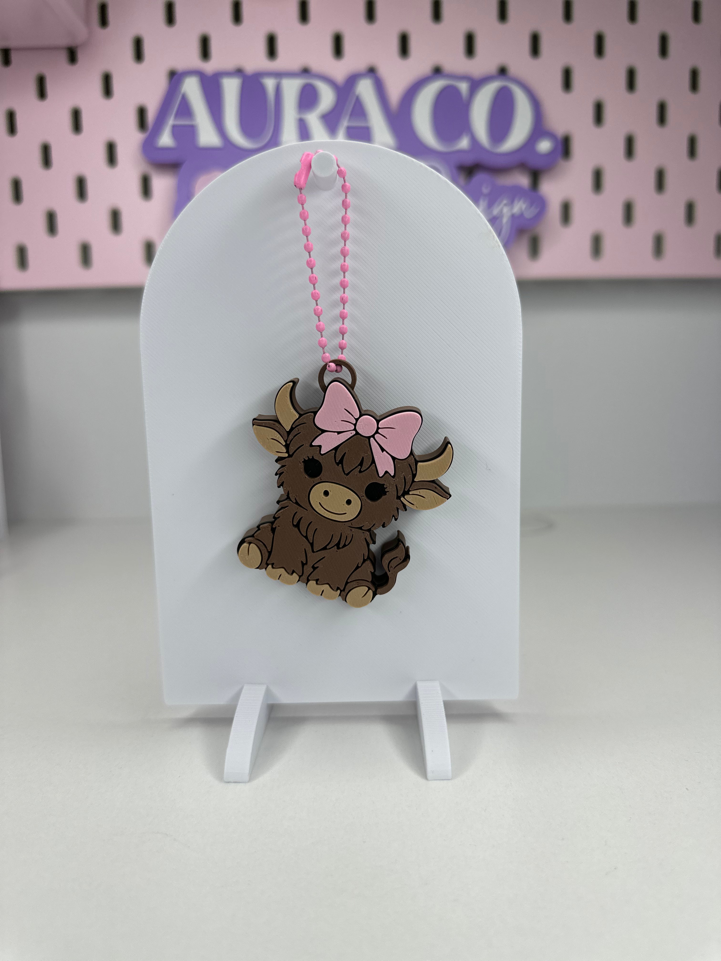 Highland Cow Can Opener Keychain
