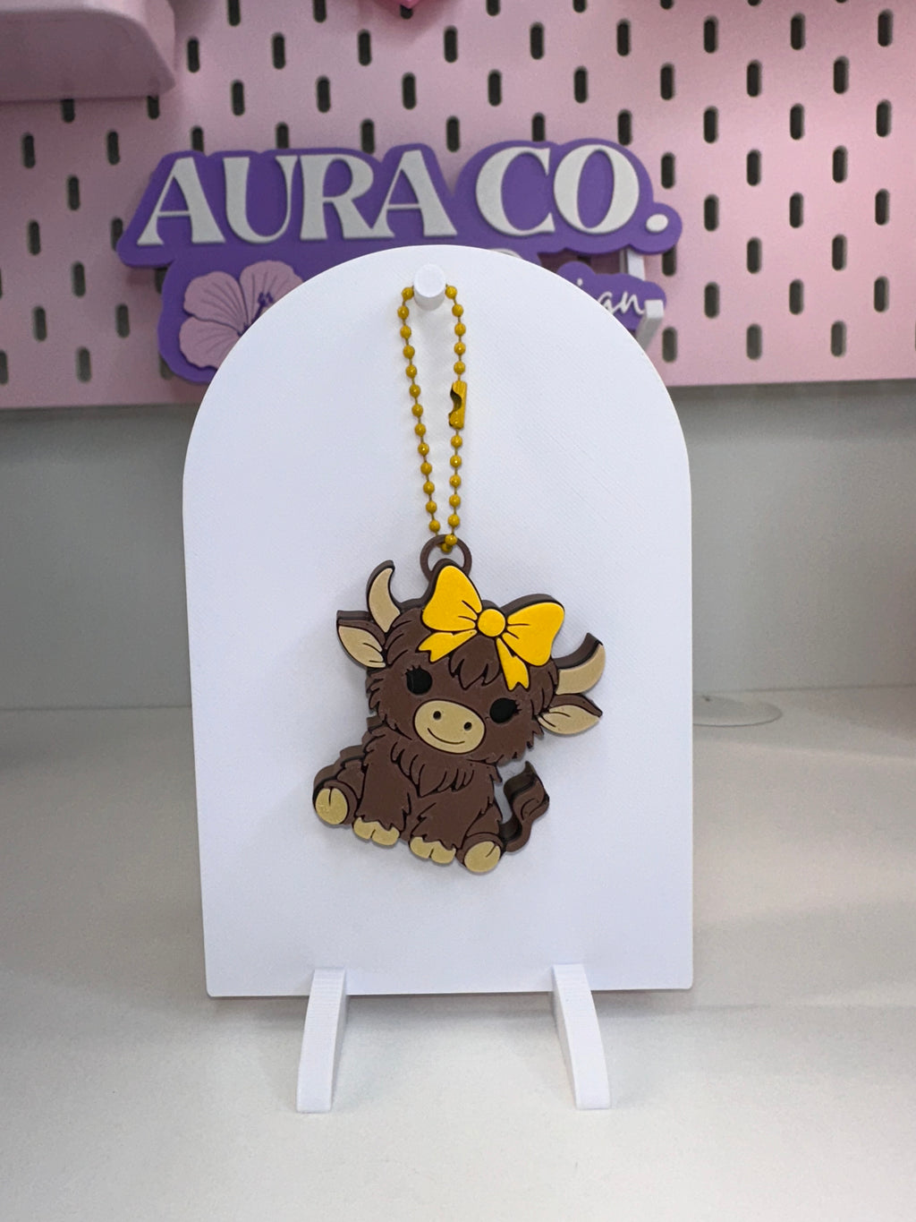 Highland Cow Can Opener Keychain