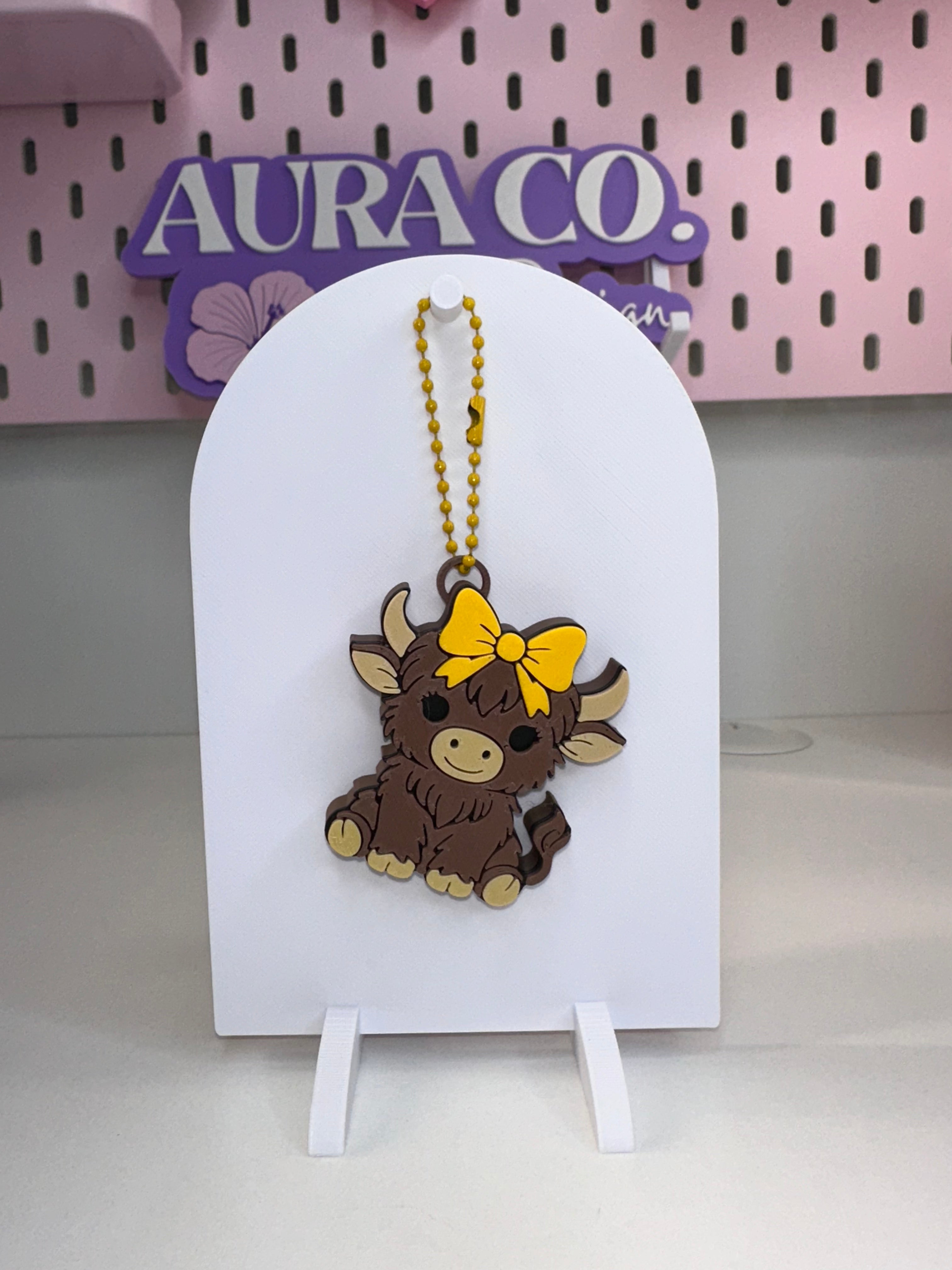Highland Cow Can Opener Keychain