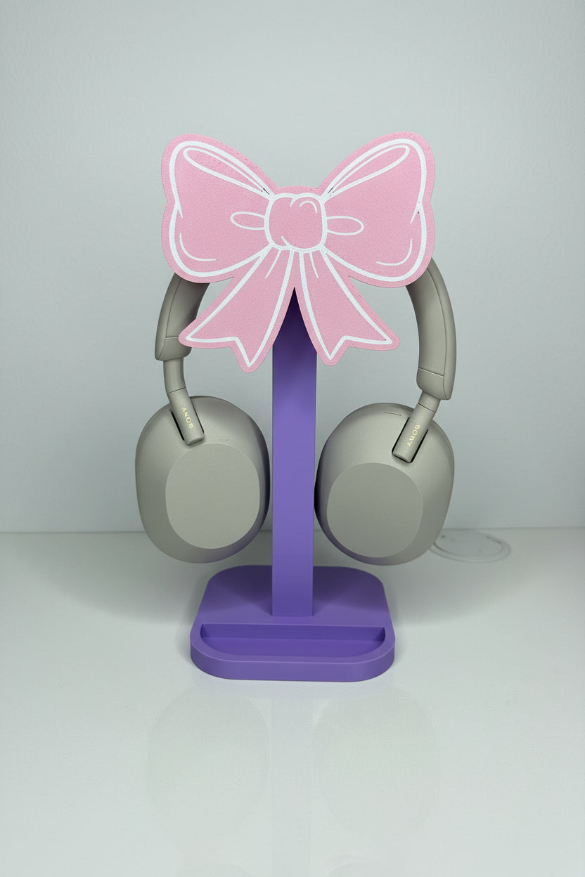 Bow Headphone & Phone Stand – 3D Printed