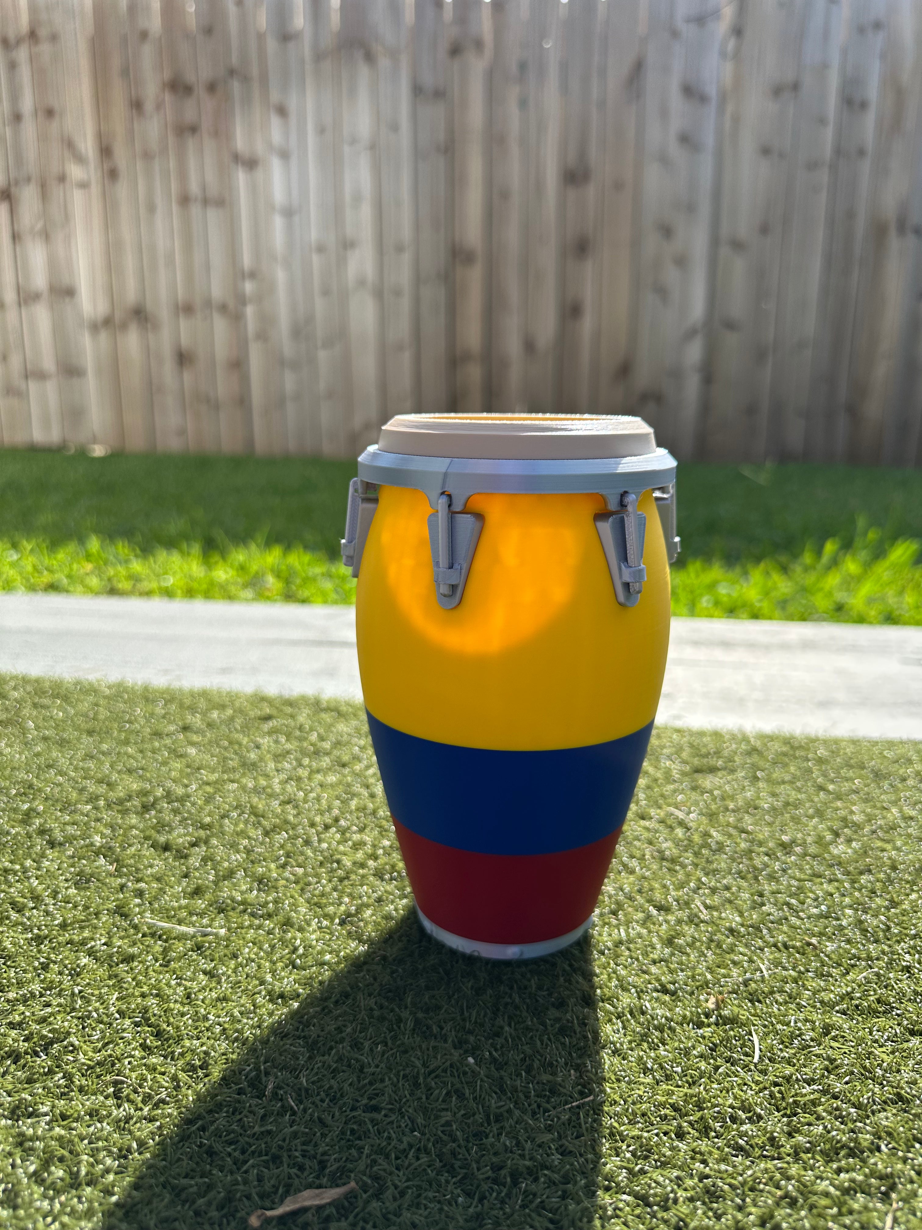 3D Printed Colombia Flag Conga 12oz Standard Can Holder