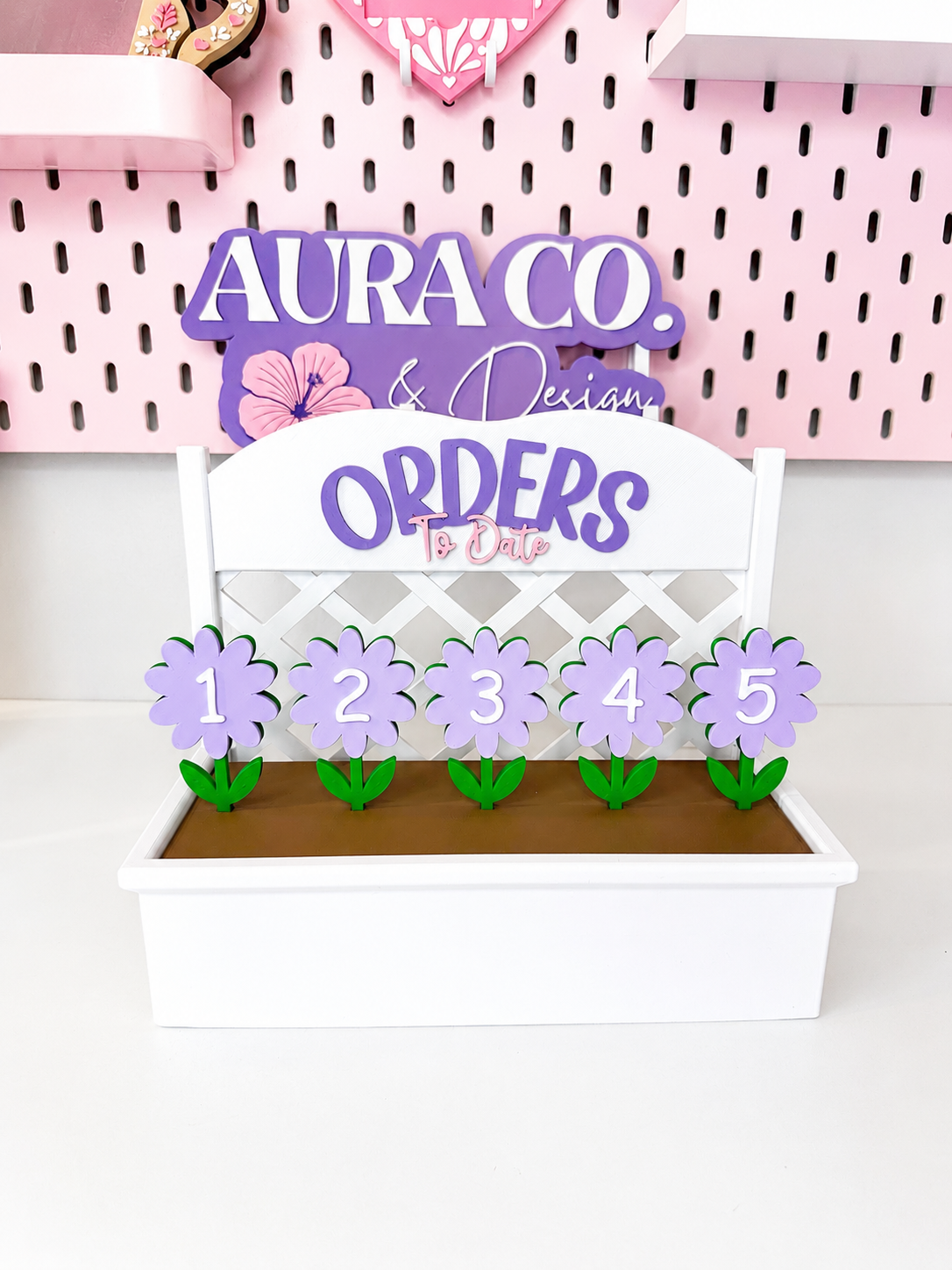 3D Printed Orders-to-Date Garden Tracker