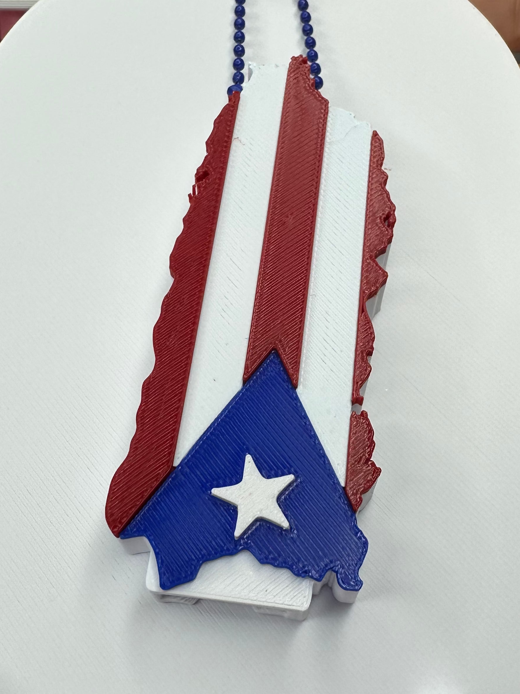 3D Printed Puerto Rico Can Opener Keychain