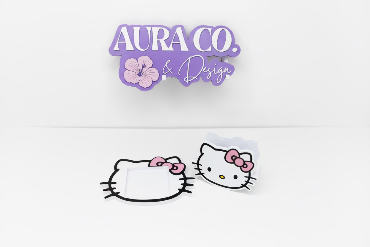 Kitty Pen & Sticky Note Holder