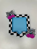 Checkered Cherry Sticky Note Holder