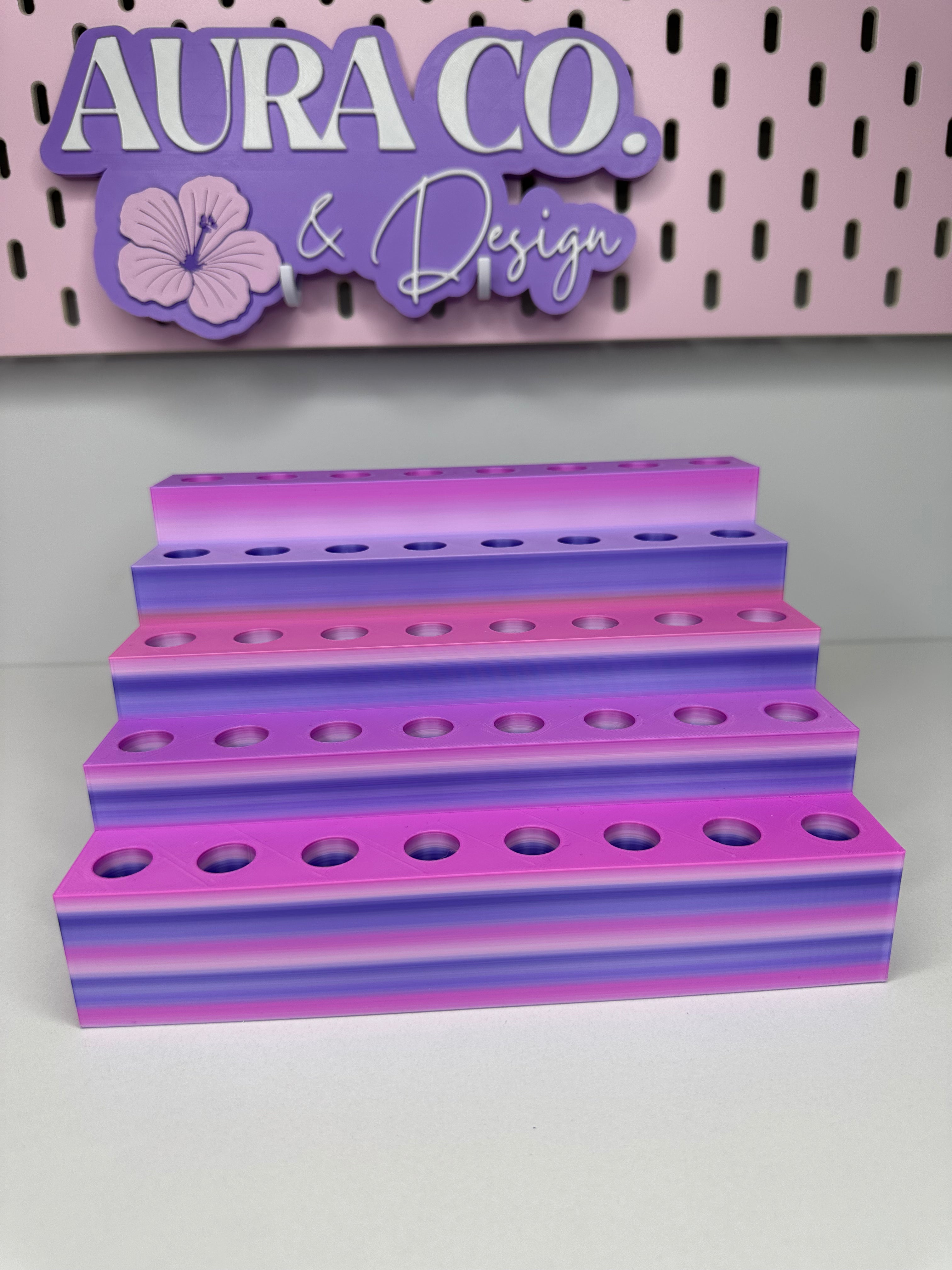 3D Printed 4-Tier Fancy Pen Display Stand – Holds 40