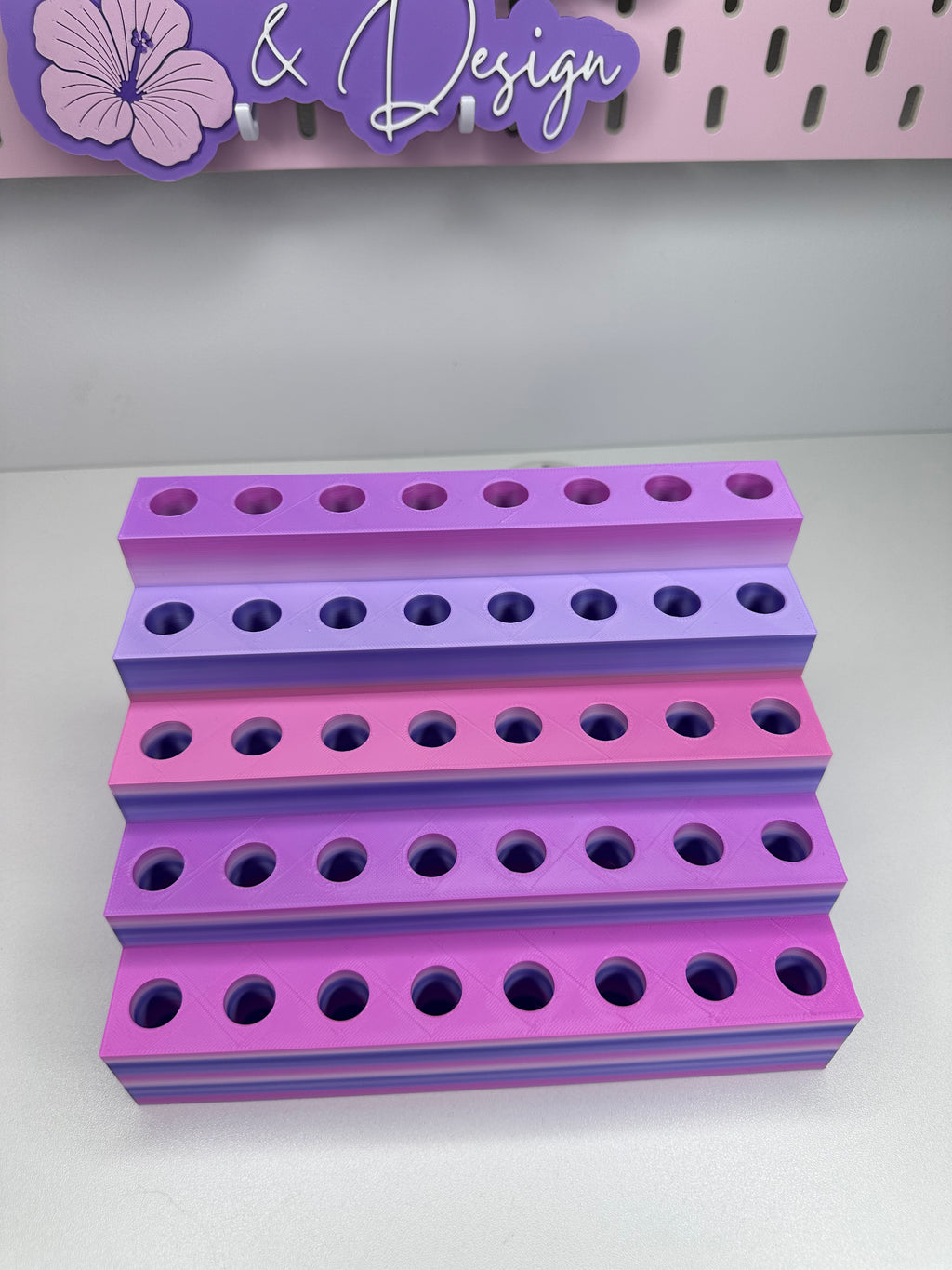 3D Printed 4-Tier Fancy Pen Display Stand – Holds 40