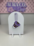 Coffee Cup Bow Keychain
