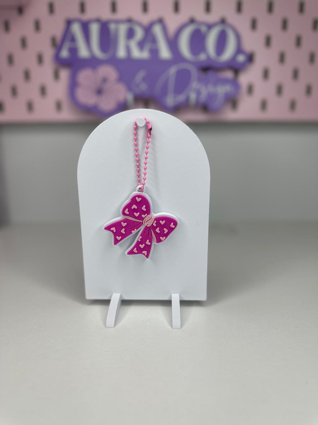 Heart Bow Can Opener Keychain
