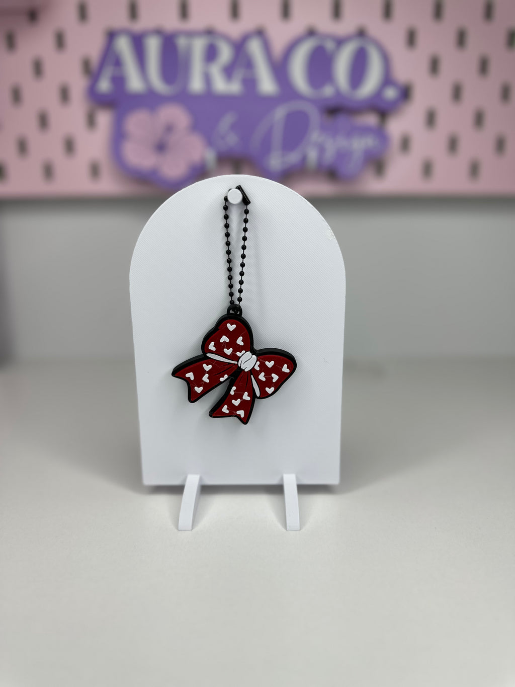 Heart Bow Can Opener Keychain