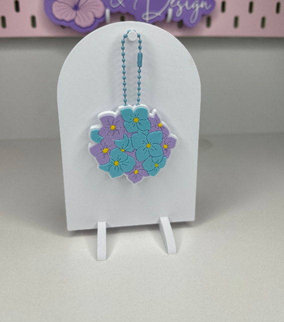 Hydrangea Can Opener Keychain