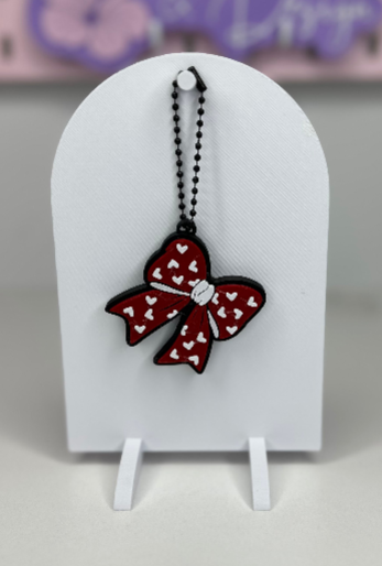 Heart Bow Can Opener Keychain